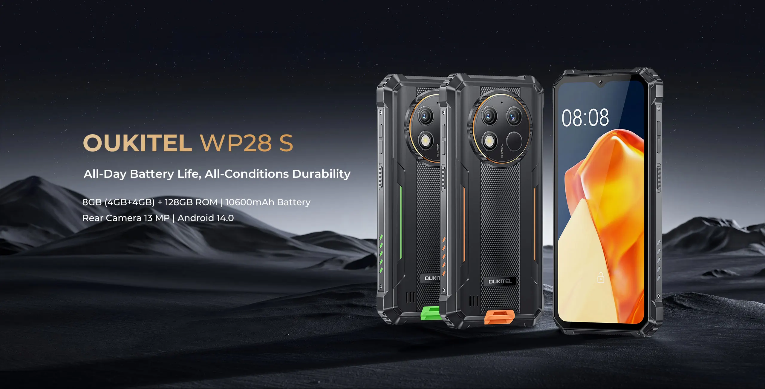 OUKITEL WP28S 8(4+4)+128GB - Intelec | Tecnología y Fitness