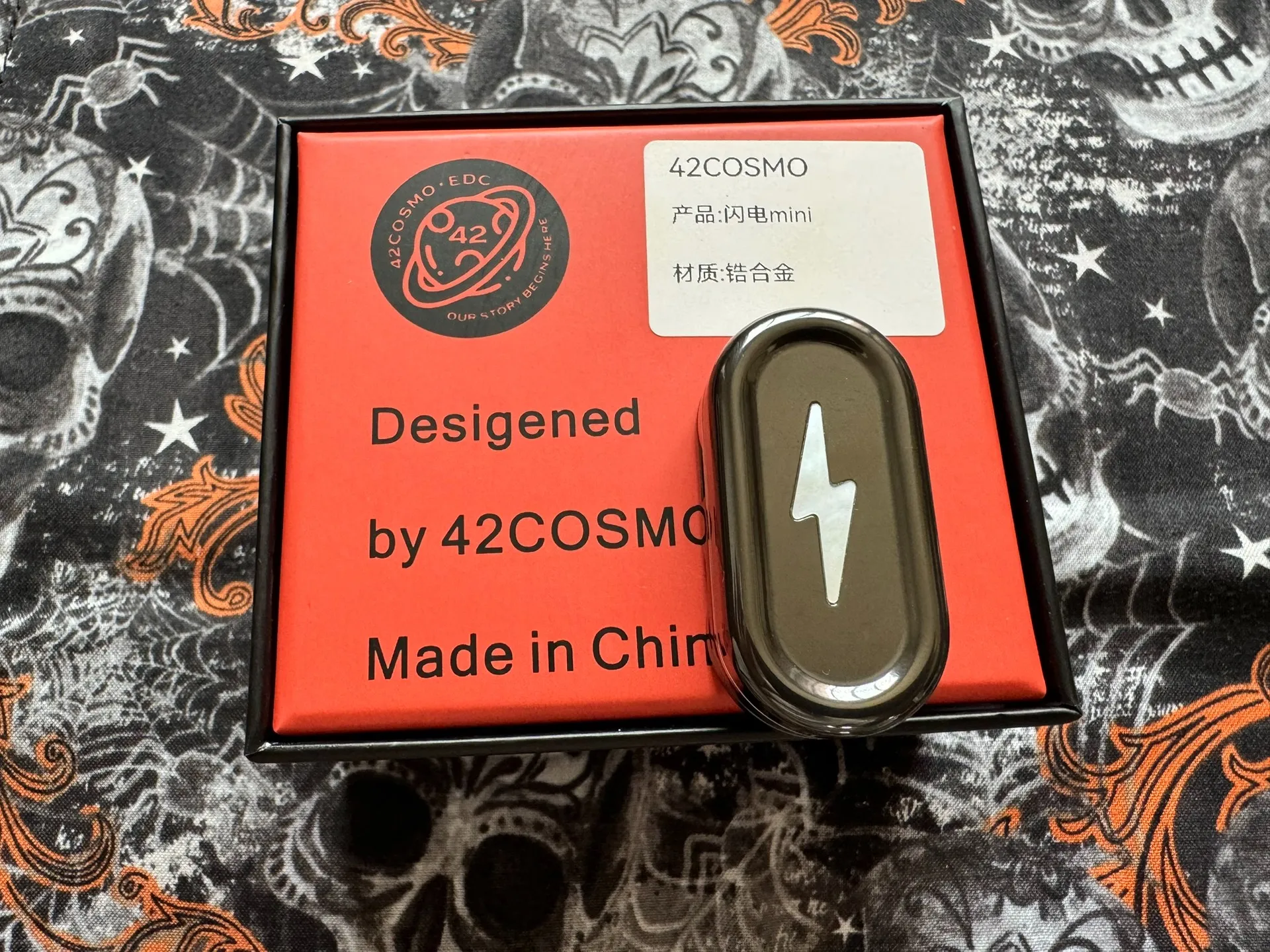 

42COSMO, поворотная мини-карточка с молнией из циркония, игрушка для декомпрессии Edc