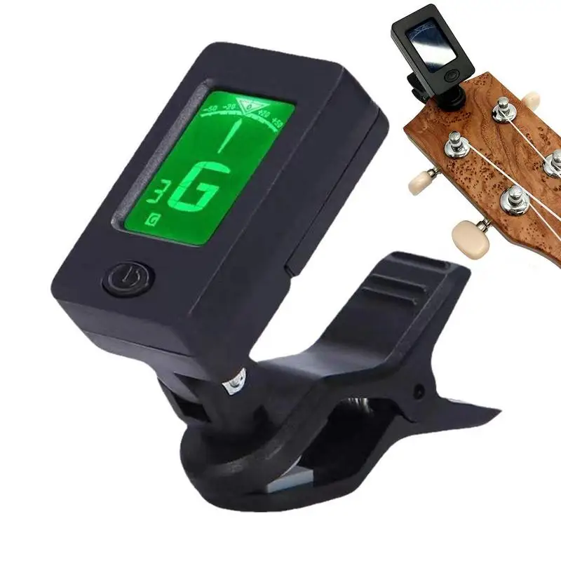 

Clip On Tuner LED Screen Electronic Digital Guitar Tuner Portable Accurate Tuning Chromatic Tuner For Bass Ukulele Violin Guitar