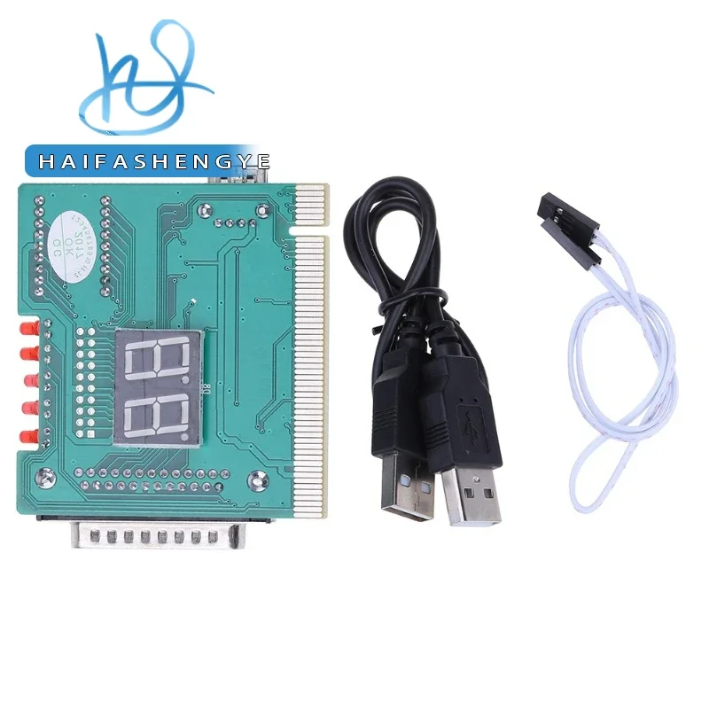 AK PCI & ISA Motherboard Tester Diagnostics Display 4-Digit PC Computer Mother Board Debug Post Card Analyzer printed circuit board