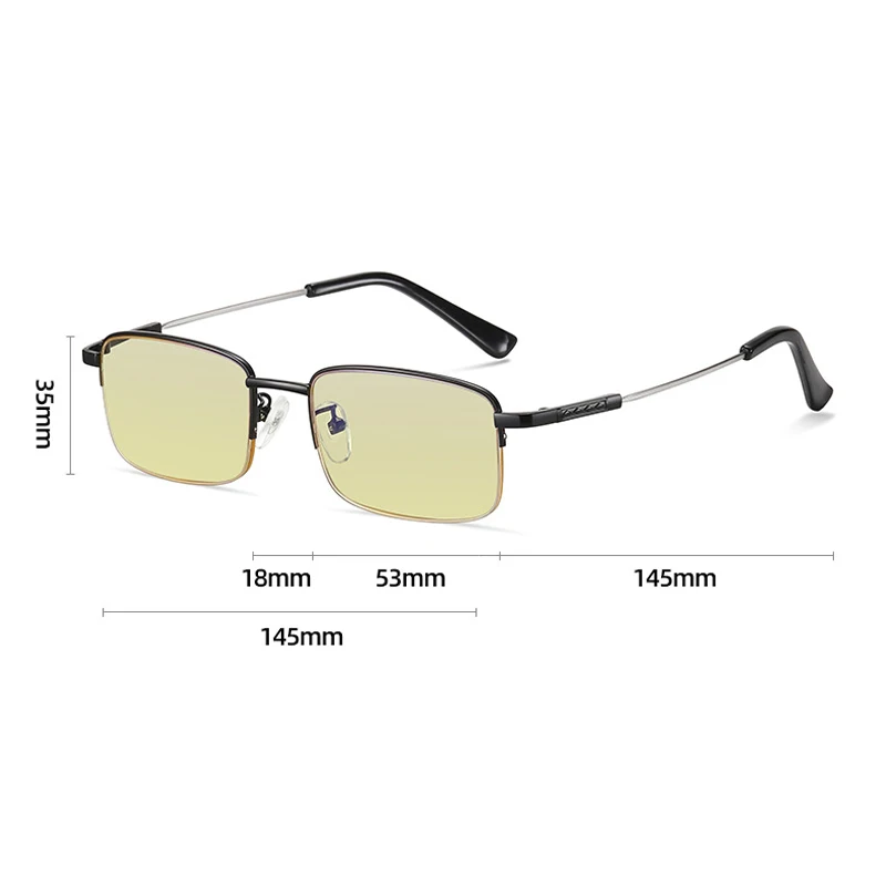Clear Lens Anti-blue Progressive Multifocal Reading Glasses Smart Zoom Elderly Eyewear Men Protable Presbyopic Glasses 6