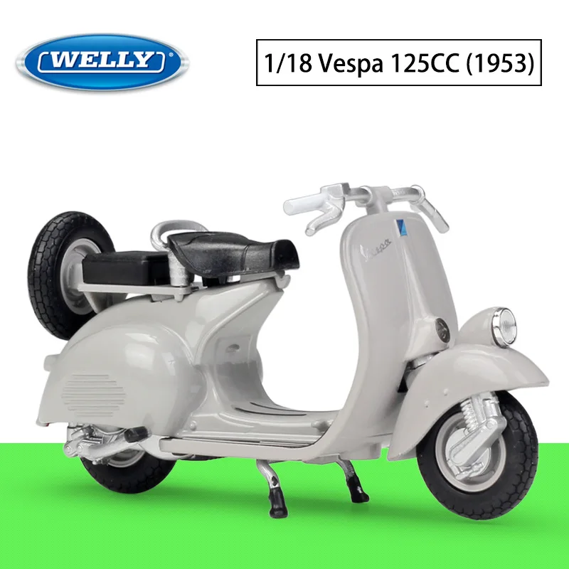 Modèle Réduit Vespa En Aluminium - Occasion - Miniature Scooter