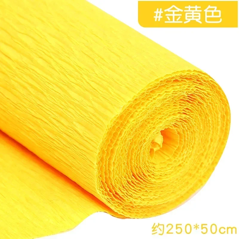 Colored Crepe Paper Roll for DIY Crafts and Gift Wrapping (50x250cm)