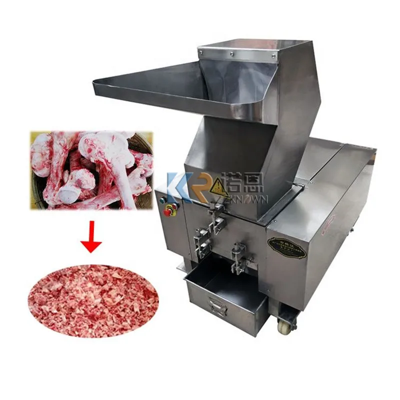 20-60kg/h Chicken Duck Fish Bone Crusher Meat Grinder Processing Machinery Electric Frozen Animal Bone Crushing Grinding Machine