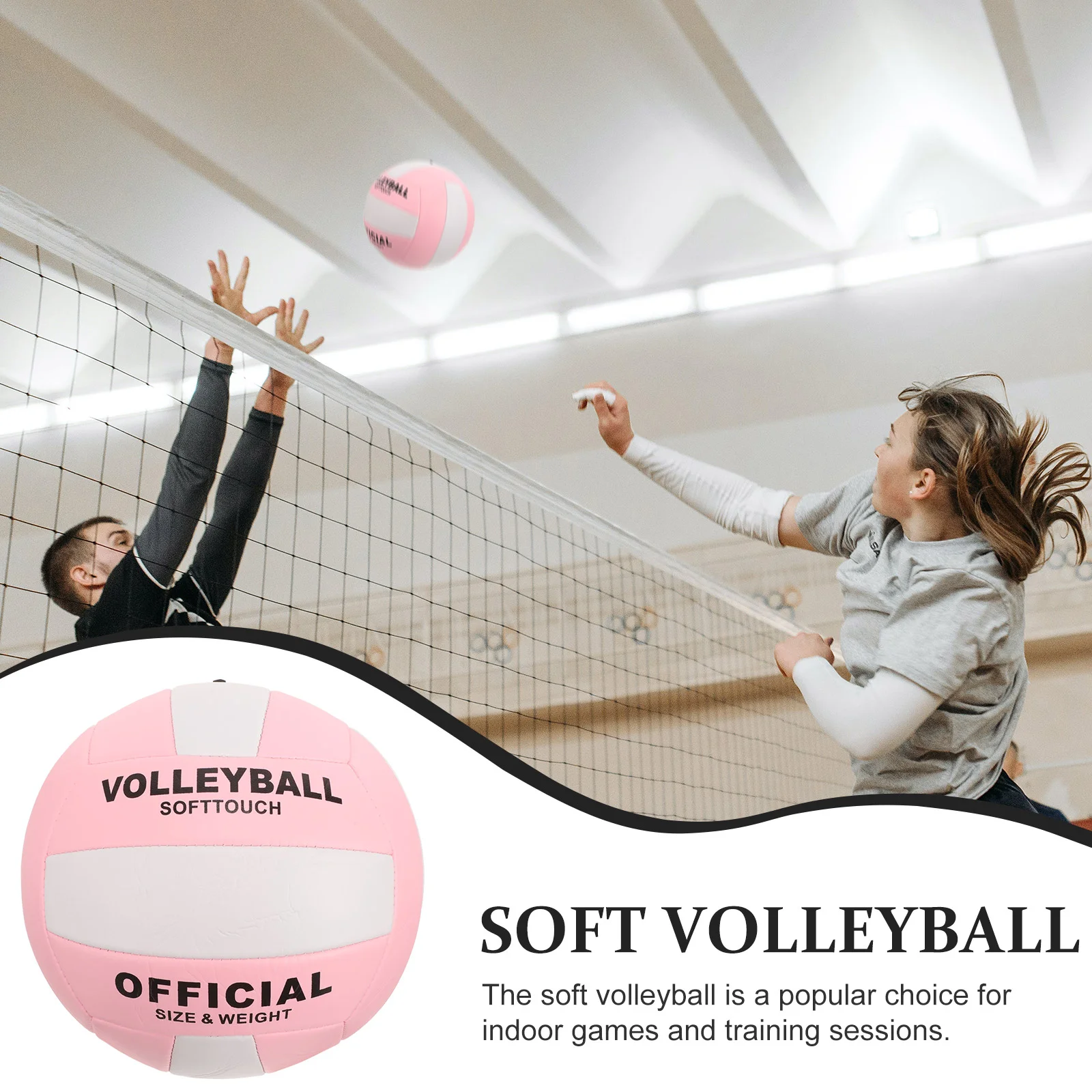 Volleyball Pu Practice Beach Soft Explosion-proof for Indoor Sports Entrance Examination Training Equipment