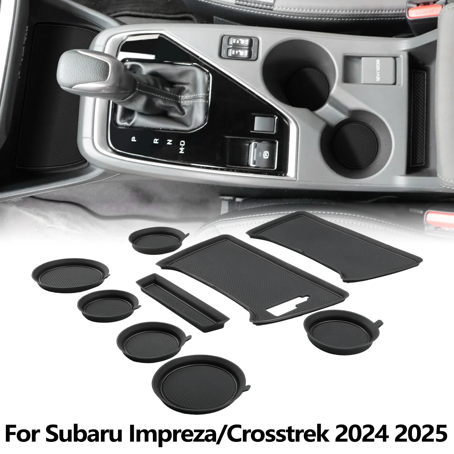 Cup Holder Insert Coasters cup holder coasters cup holder inserts car coaster pads cup holder insert for Subaru Impreza Crosstrek Non-slip Silicone Water Bottle Holder Cushions Anti-slip Pads