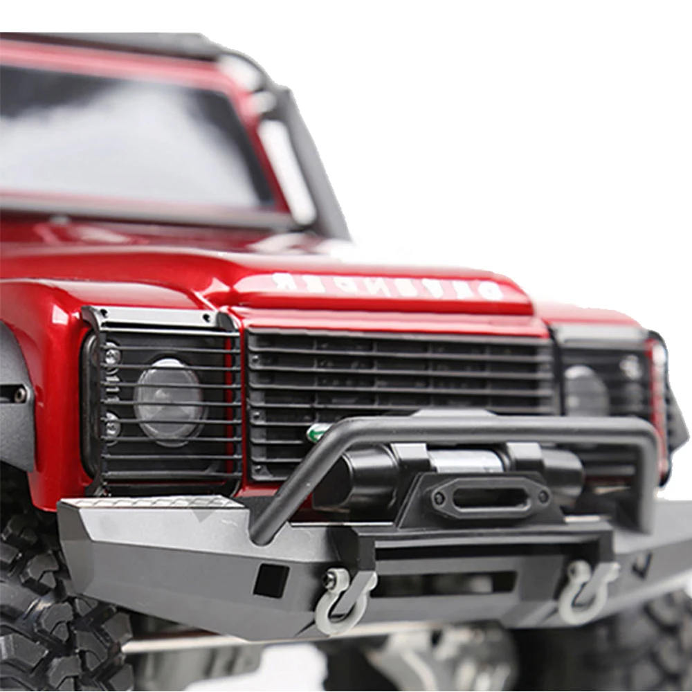 TRX4 디펜더 금속 전면 램프 가드 헤드 라이트 커버 가드 그릴 2Pcs 1/10 RC 크롤러 자동차 Traxxas TRX-4