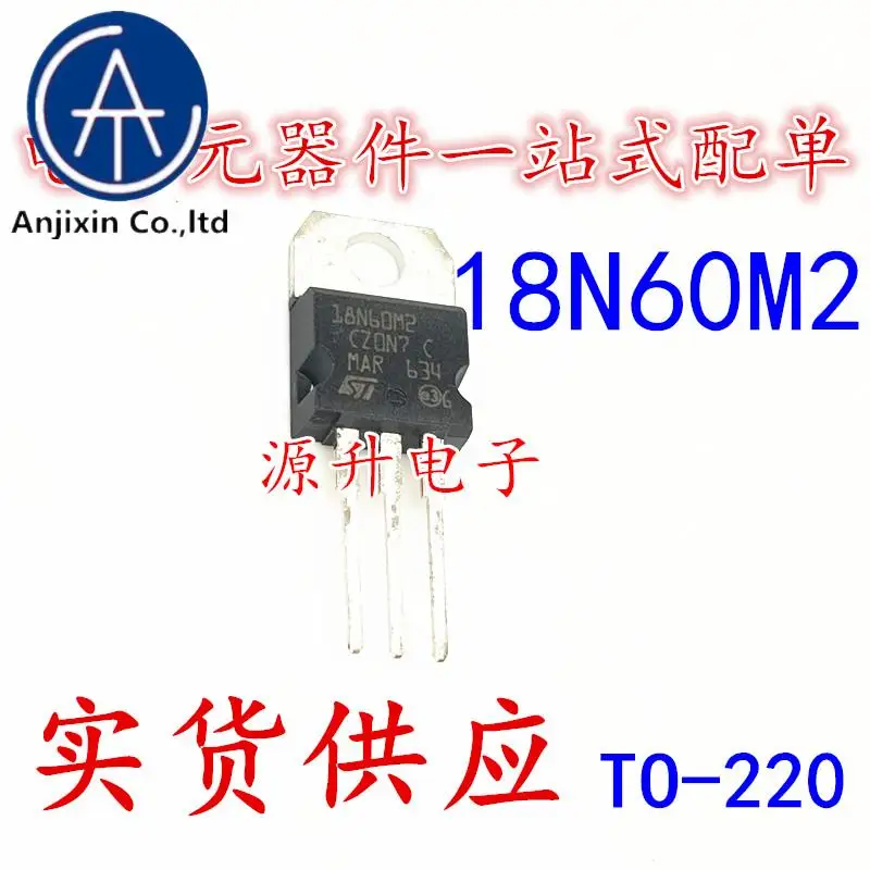 

10 шт., 100% оригинальная новая МОП-трубка с полевым эффектом STF18N60M2 18N60M2 TO-220 N канал