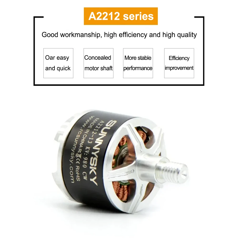SUNNYSKY A2212 II 980KV 1400KV Бесщеточный двигатель для MultiCopter KK Multi-Copter Quad thumbnail 2