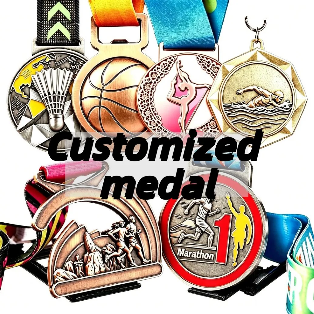 Medaglie Personalizzate per Premi Sportivi, Medaglie su Misura per Gare di Corsa, Badminton, Basket, Danza, Ginnastica, Nuoto, Competizioni