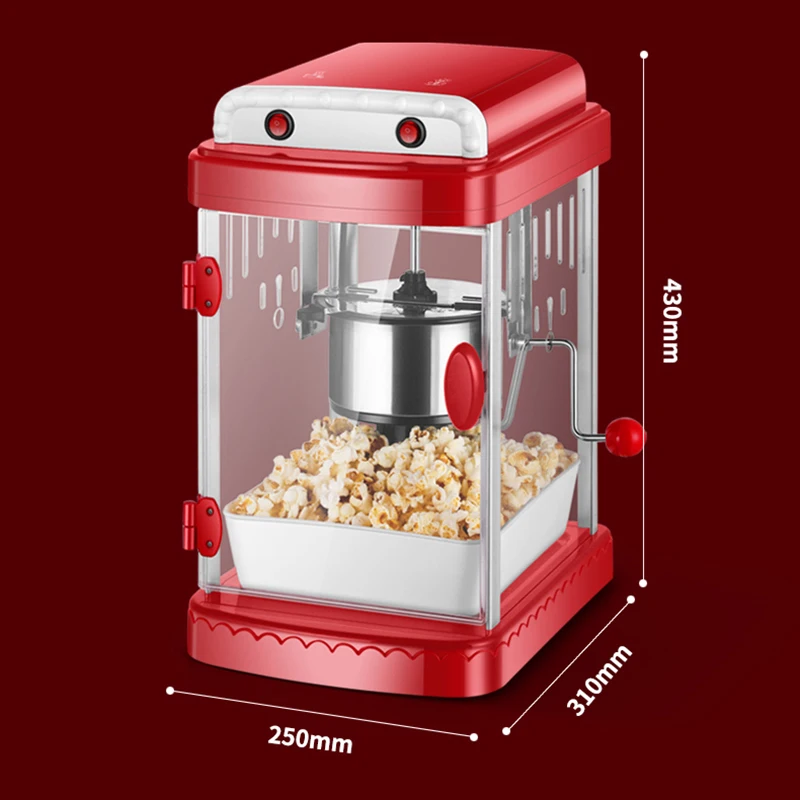 Corn Popper DIY Heating Non-Stick Corn Popcorn Making Machine Pot EU US Plug