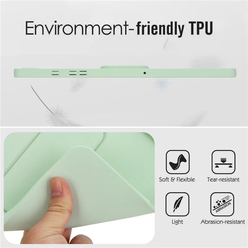 Soft Silicone Kickstand Tablet Case with Stand Holder