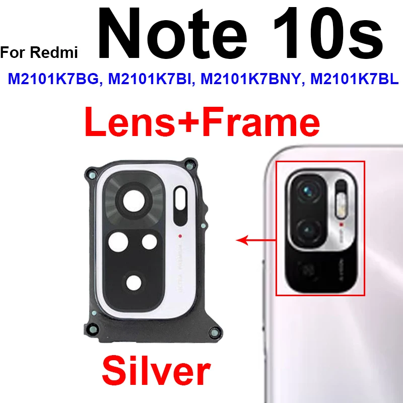 Premium Back Camera Glass Lens Frame with Adhesive