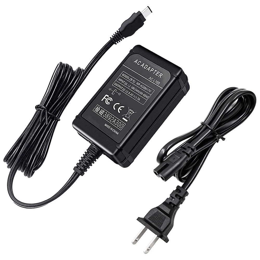 AC-L100 電源コードアダプター Sony Hi8 ハンディカムビデオカメラ充電