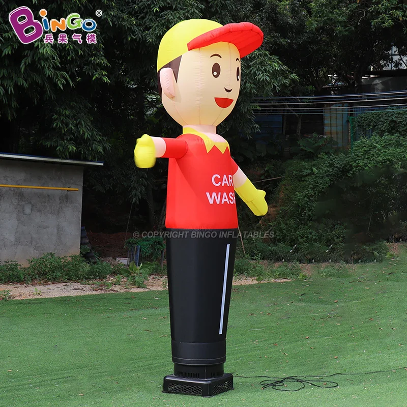 2.7 Meters Height Inflatable Car Wash Air Dancer For Advertising Decoration 10ft Blow Up Tube Man Balloon 4