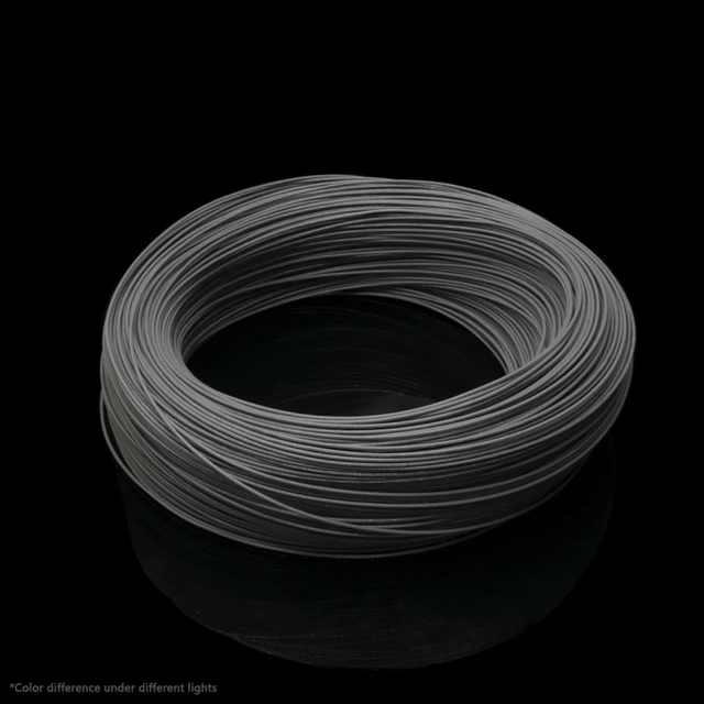 5/10M UL1332 PTFE Wire FEP Plastic Insulated High Temperature Electron Cable For 3D Printer 28/26/24/22/20/18/16/14/13/12/10AWG Gray