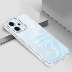 Slim Clear TPU Soft Silicone Protective Case - Transparent Cover for OPPO Reno14 F 4G (Clear)