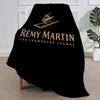 Logo French Cognac R-Remy M-Martin Blanket Plush Nap Sofa rug for Living Room Warm Office Bedroom Birthday Home Travel Kid Gifts 1