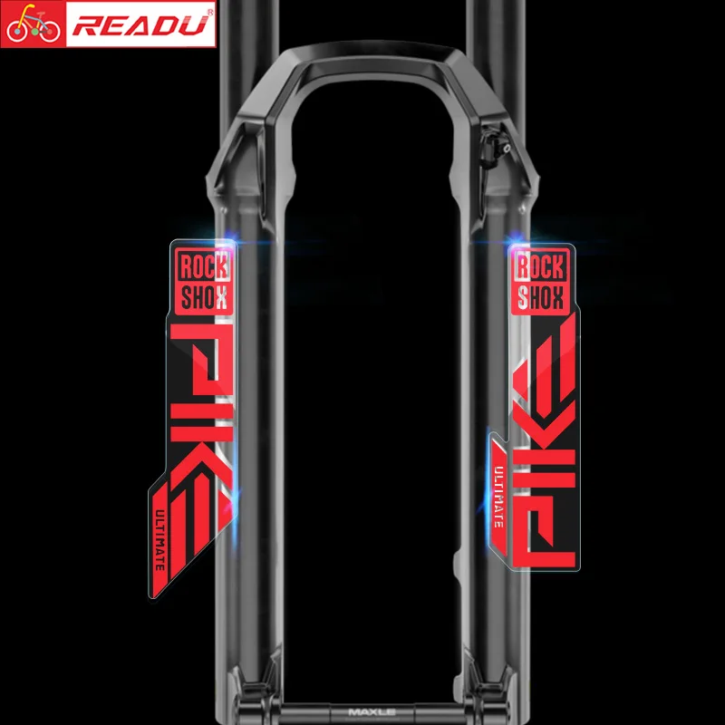 2024 Rockshox 파이크 얼트 데칼 산악 자전거 프론트 포크 스티커, MTB 자전거 프론트 포크 데칼, 궁극의 자전거 스티커