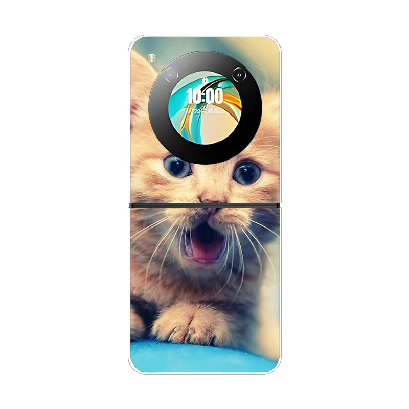 Stylish Animal Pattern Protective Transparent Phone Case - Hard Shell Cover