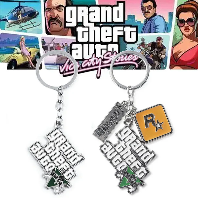 Frete Grátis Ps4 Gta 5 Jogo Chaveiro Grande Roubo Automóvel 5 Chaveiros  Para Os Fãs Xbox Pc Rockstar Pode Cair Grátis - Chaveiros - AliExpress