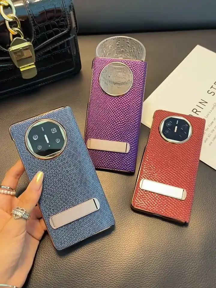 Чехол для телефона Huawei Mate X5 X3 градиентный чехол из натуральной кожи супер матовая