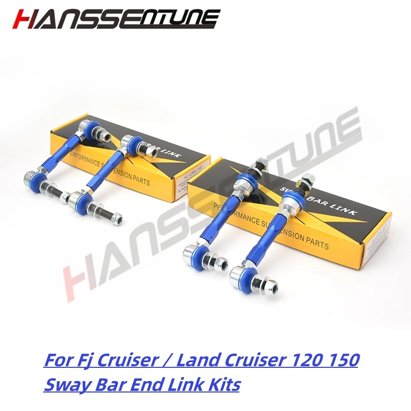 

Hanssentune 4X4 Car Adjustable Anti-roll Sway Bar Front & Rear Stabilizer Link Kit For FJ Cruiser / LC120 / LC150