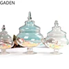 European-style Transparent Glass Candy Jar Household Glass Cover Storage Jar Home Decoration Accessories Desktop Ornaments 1