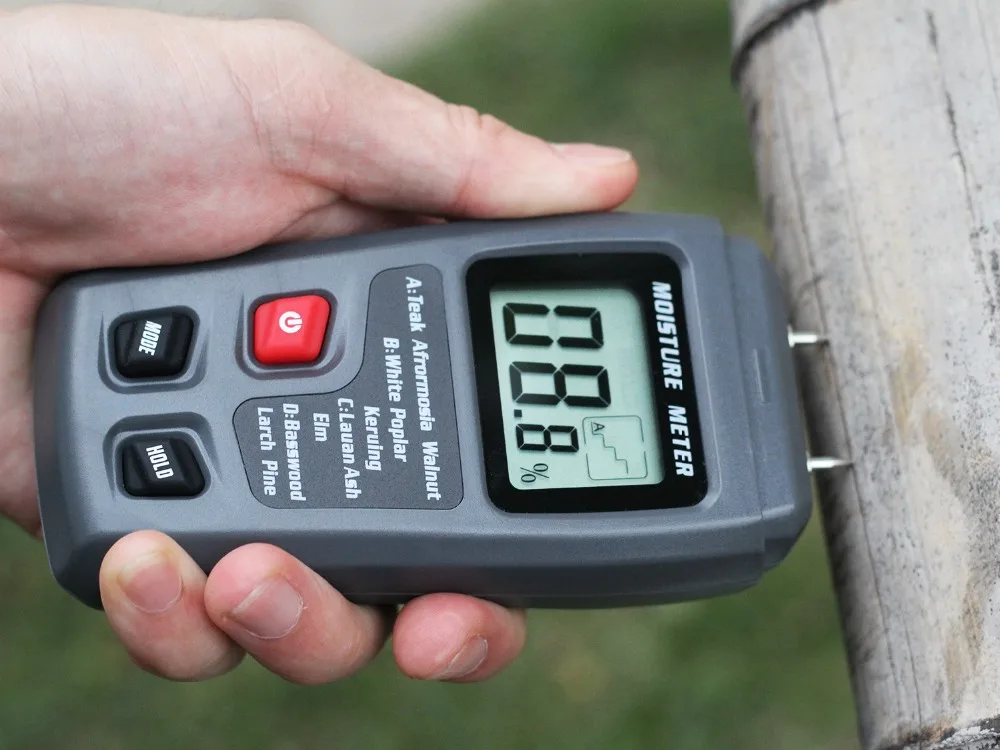 Digital Wood Moisture Meter Professional Timber Damp Tester Handheld Hygrometer