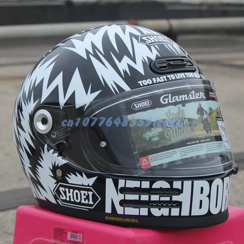 

SHOEI GLAMSTER High quality ABS vintage Japanese full face helmet. For Harley Motorcycle and Cruise Motorcycle Protective Helmet