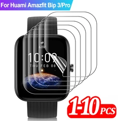 Soft TPU Film for Amazfit Bip 3 Bip 3 Pro Screen Protector Smartwatch Anti-Scratch Hydrogel Film for Amazfit Bip 3 Not Glass