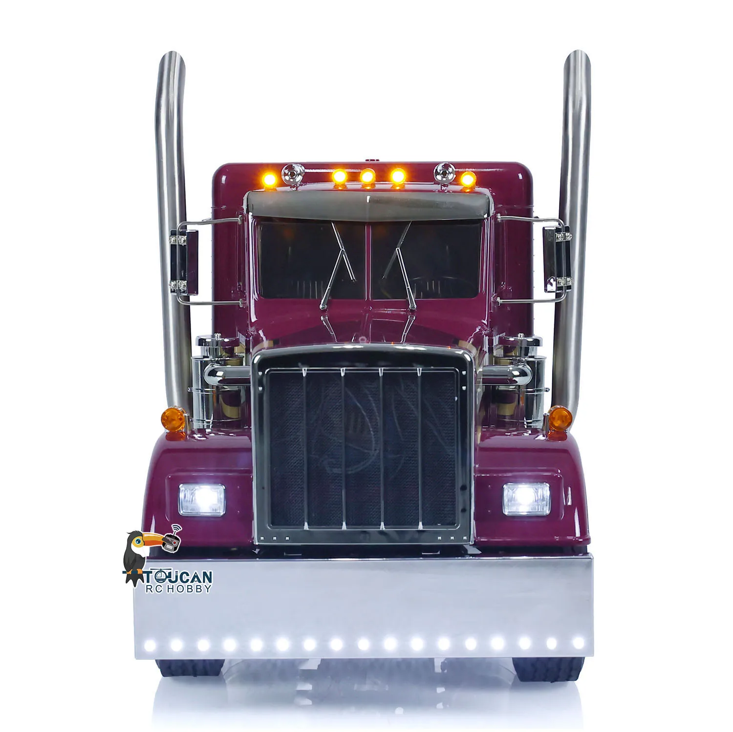 56301 1/14 6x6 RC Tractor Truck Metal Chassis RTR Remote Control Car Sound Light 2-speed Battery Toy Model Gifts for Boys 4