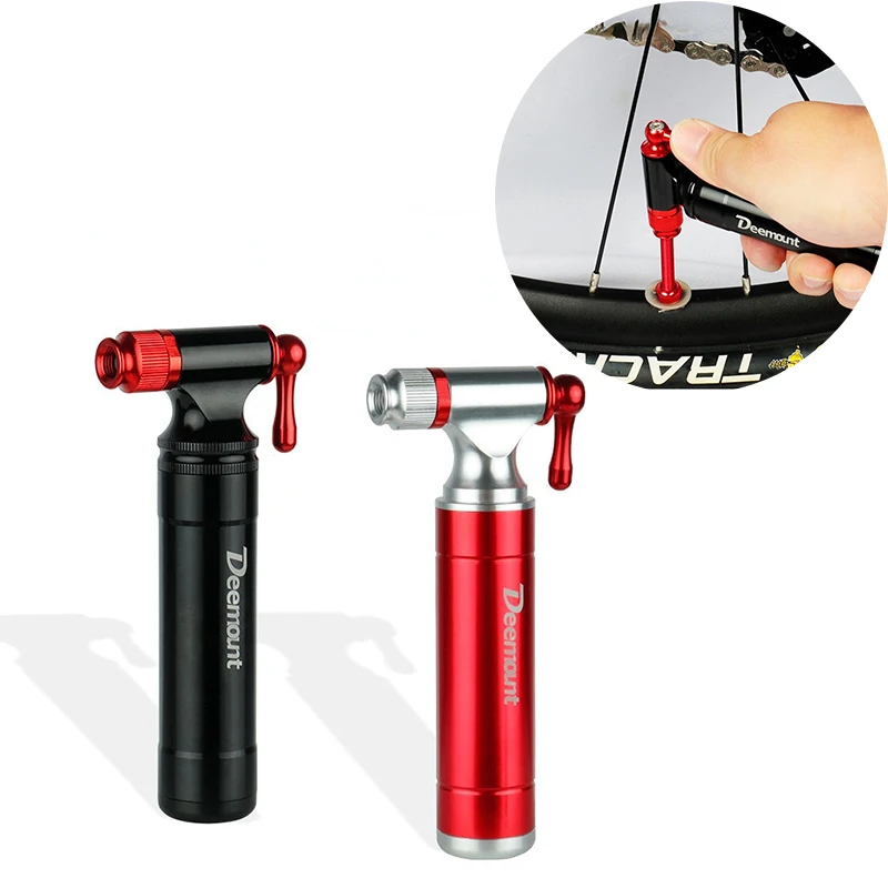 Bicycle CO2 Inflator Fits Pumping Threaded 16/12/8G Scrader Valve Road