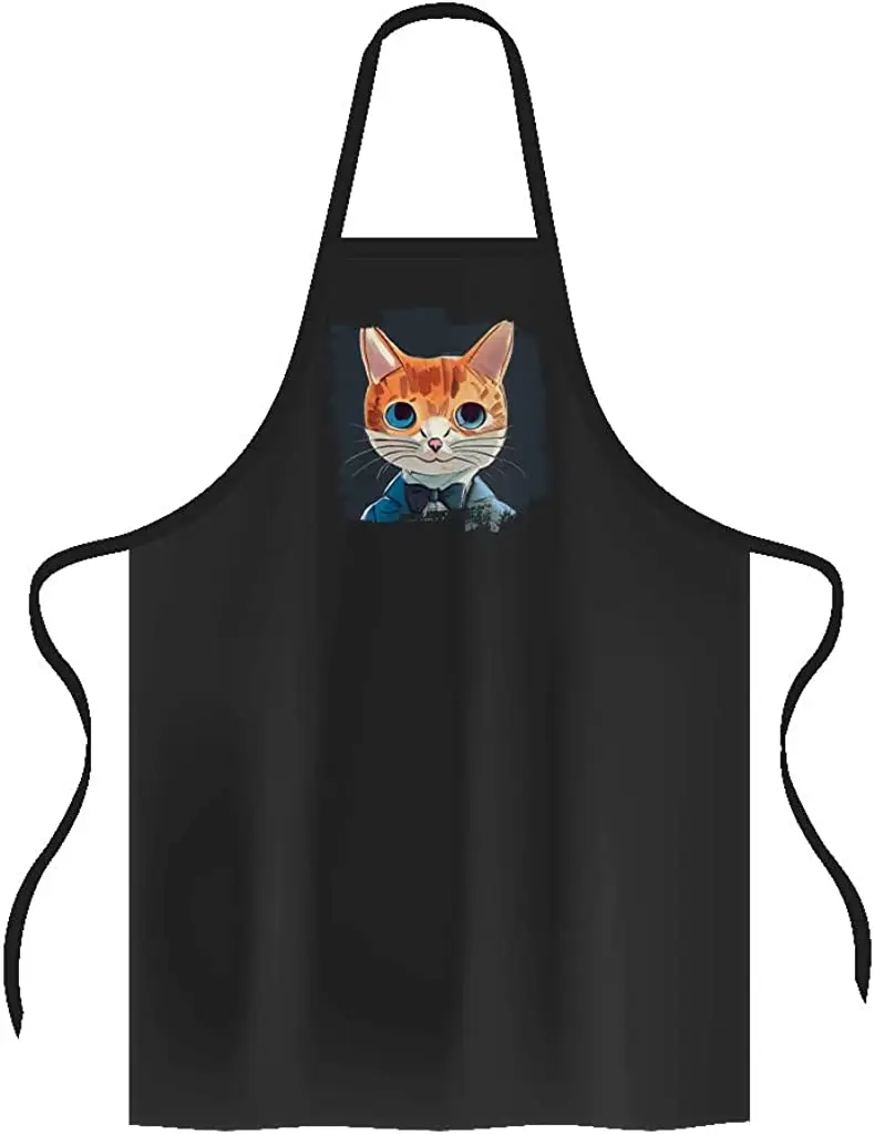 

Funny Cats In Costumes Apron - Cartoon Cooking Apron - Printed Apron for Men for Women