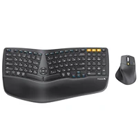 Russian Bluetooth Wireless Keyboard and Mouse Combo Split Ergonomic Keyboard for Windows Mac Android Rechargeable Mice