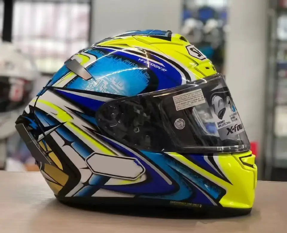 Full Face Motorcycle helmet X14 YELLOW daijiro Riding