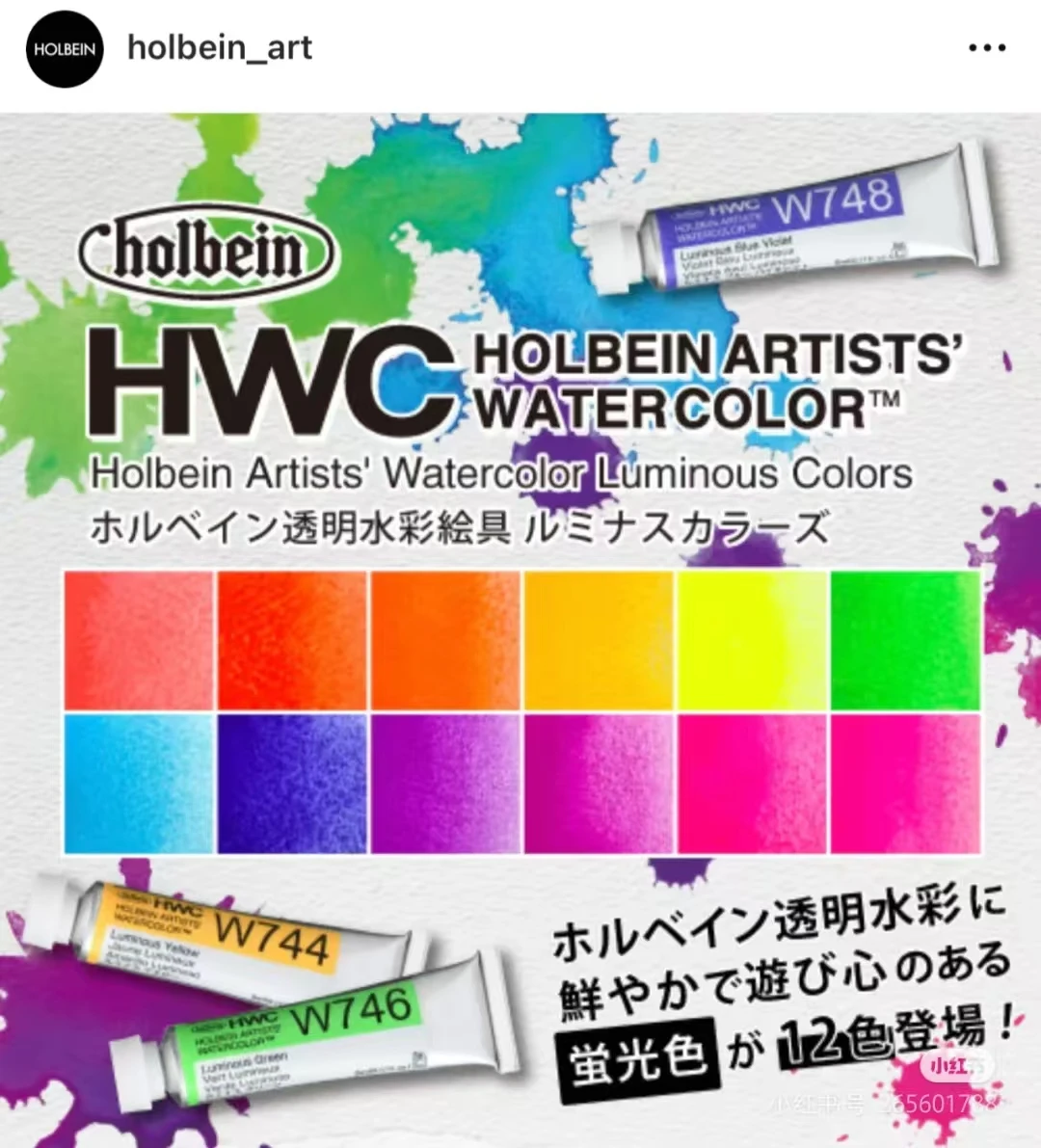 Holbein 2024 New Watercolor Color Set 12 Colors 5ml Artist Luminus Acuarela  Palette Beginner Art Supplies Student Supplies 2