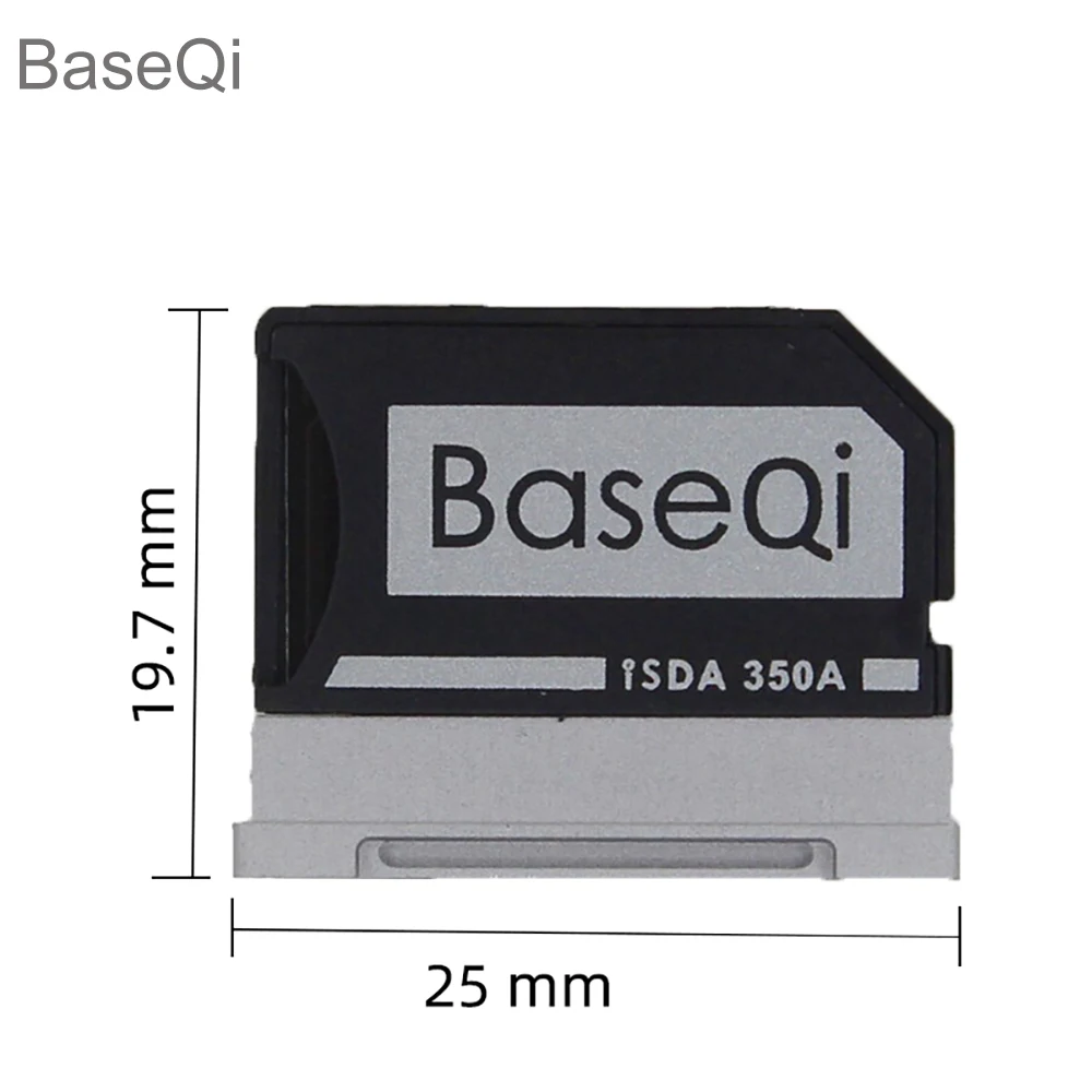 Baseqi para Microsoft Surface Book1 135 Polegadas Alumínio Micro sd Adaptador Sbook i ii ii 13 Leitor de Cartão de Memória Minidrive 350a - Imagem 2