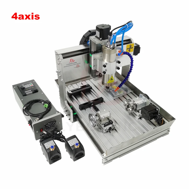 LY CNC 라우터 2030 목공 DIY 조각 기계 (아크릴, 알루미늄, 황동 드릴링 및 밀링 가능) 3/4/5축 선택 가능