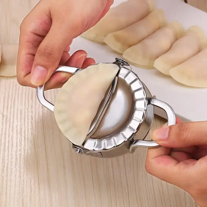 Stainless Steel Dumpling Mold Manual Press Ravioli Dumpling Maker Device Pies Pasta Pastry Cutters Mold For Kitchen Accessories