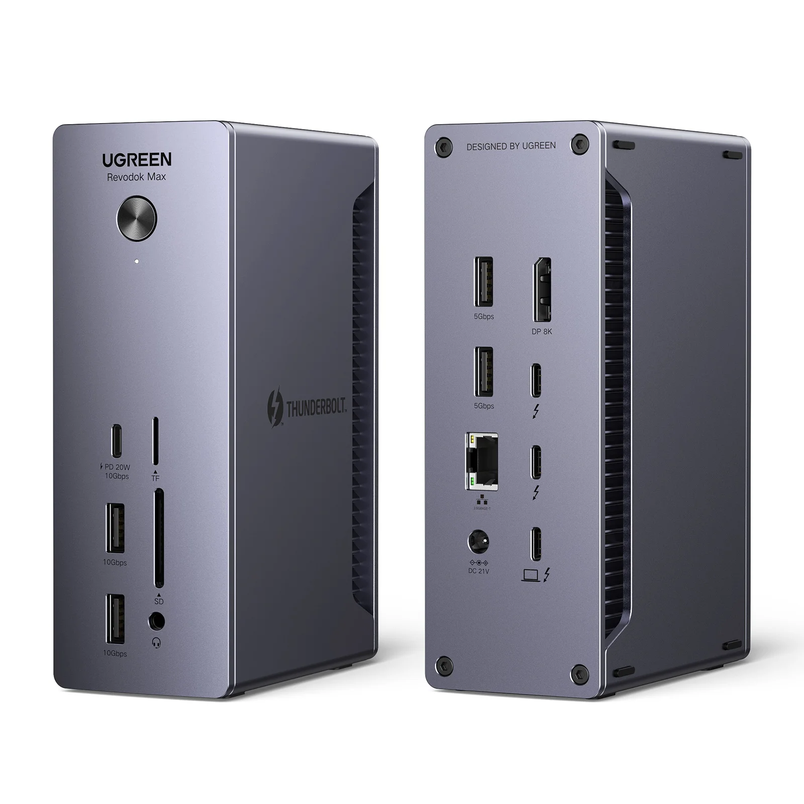 未使用品UGREEN Revodok 13-in-1 Thunderbolt 5 UGREEN Thunderbolt 4 Dock with EU Adapter 13-in-1 40Gbps