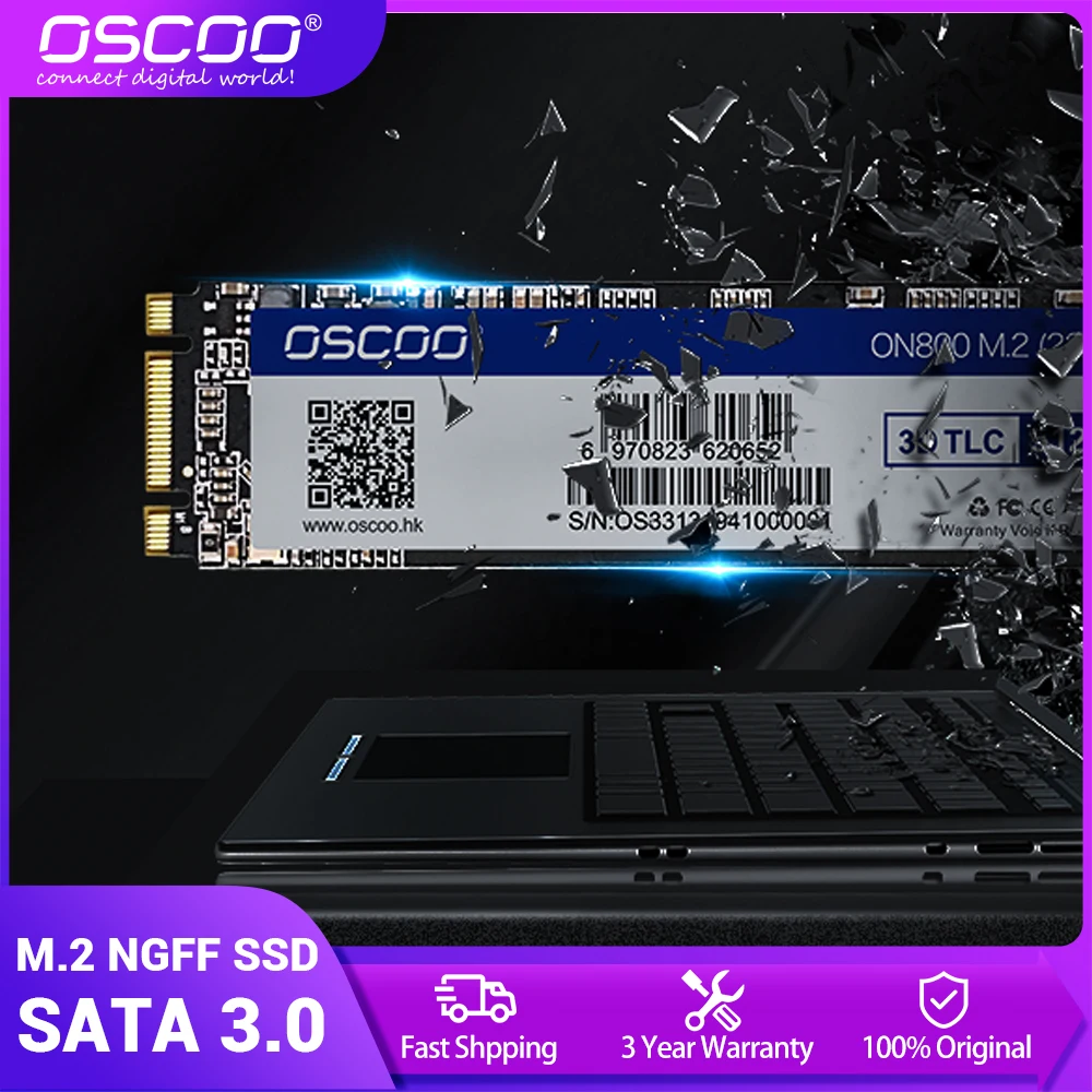 Disco Rigido Ssd Oscoo 128Gb 256Gb 512Gb M2 2280 Ngff Con Memoria Flash Mlc 2D
