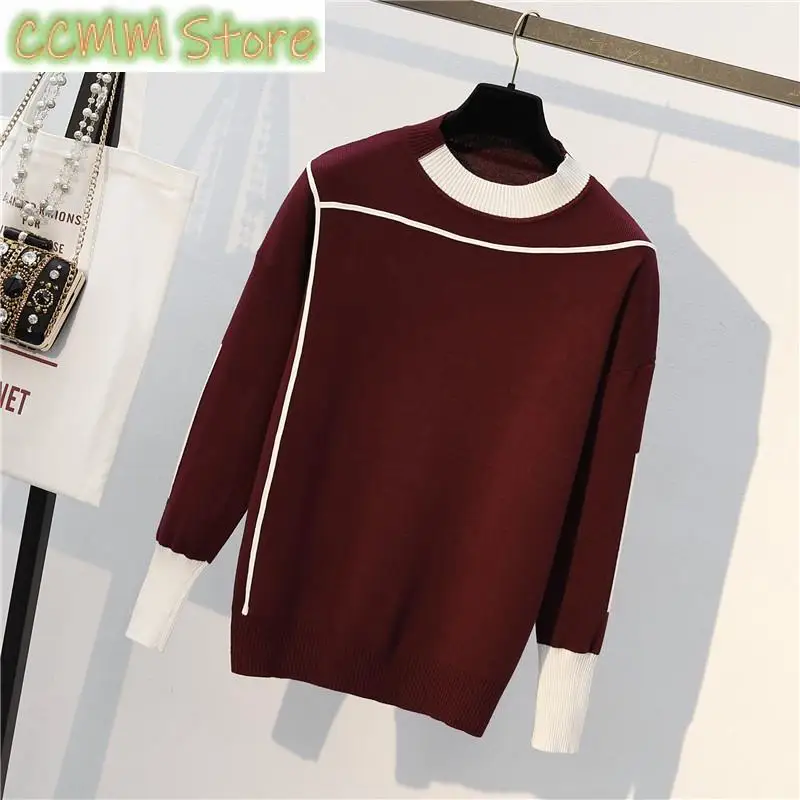 New Autumn Winter Tracksuit Women Knitted 2 Pieces Set Long Sleeve Pullovers Sweater Pocket Pants Suits Outfits