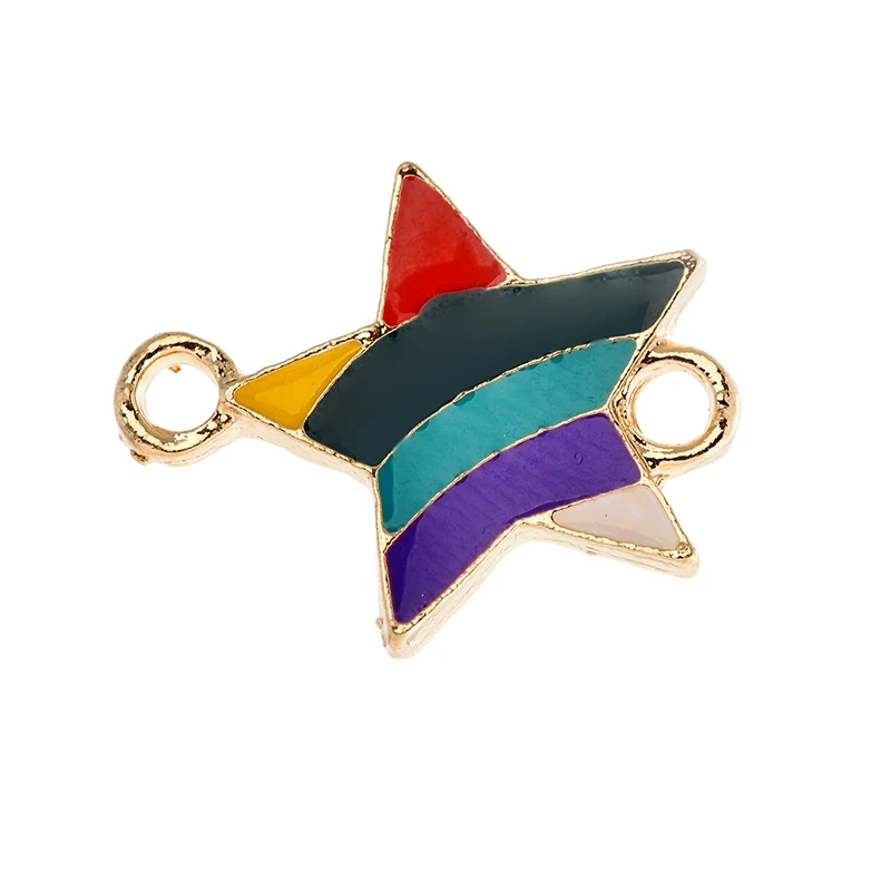 10P Cs Bunte Mixed Schmetterling Regenbogen Augen Blume Schmuck Stecker Anhänger Charms DIY Halskette für Schmuck Machen Zubehör – Detail 15