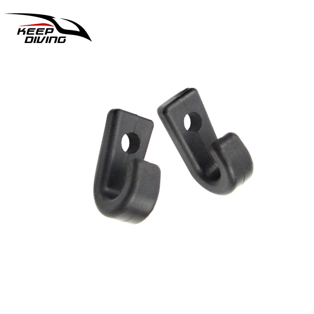 2 PCS  J Shape Hook Durable Plastic J Shape Hooks for Kayaks Canoes Rowing Boats Accessory