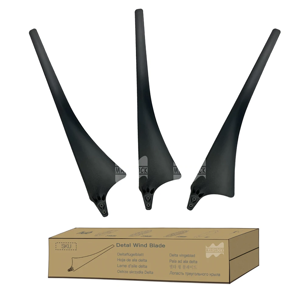 Wind Turbine Generator 630 MM Delta Wing High Strength Carbon Fibers Blade Nylon for Horizontal Windmill Accessories
