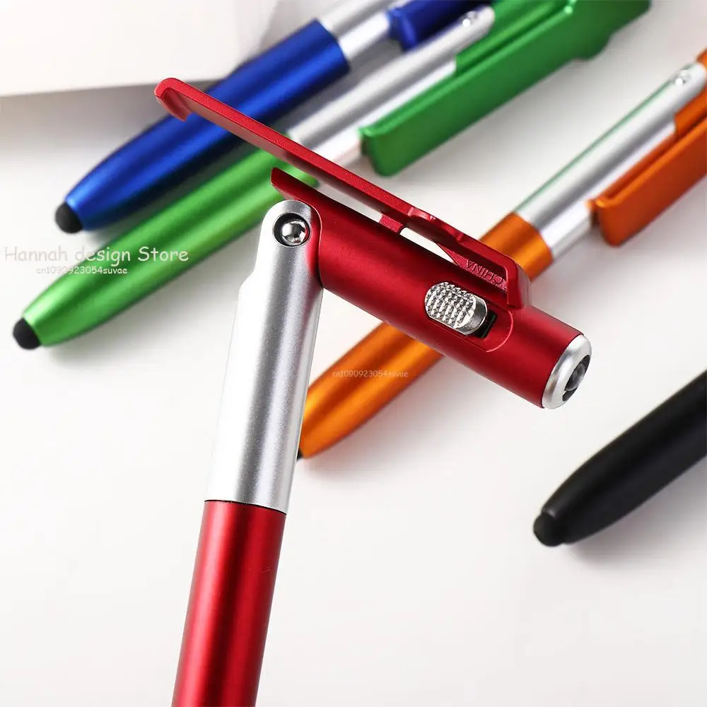 Office Multifunctional Night Reading Students Stationery Writing Pen Ballpoint Pen with LED Light Cellphone Holder Stylus multifunction pen ink ballpoint pen