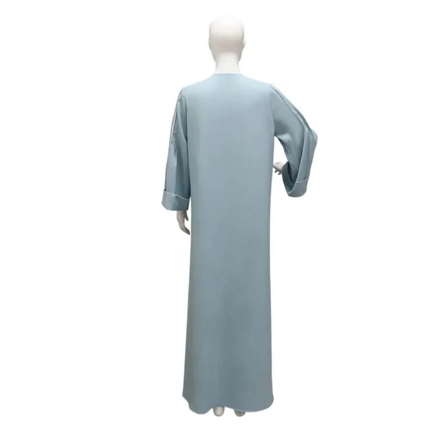 Middle Eastern Robe New Style Sequin Diamond Fashion Open Abaya Muslim Long Sleeves Cardigan without headscarf