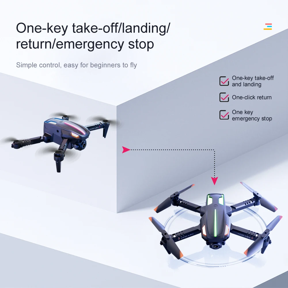 K108 Drone, one-key take-offllanding/ returnlemerg