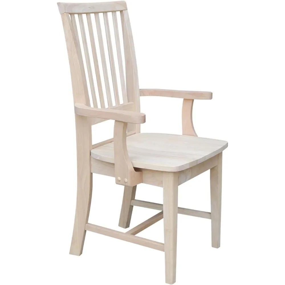 Dining chair with armrests living room dining room